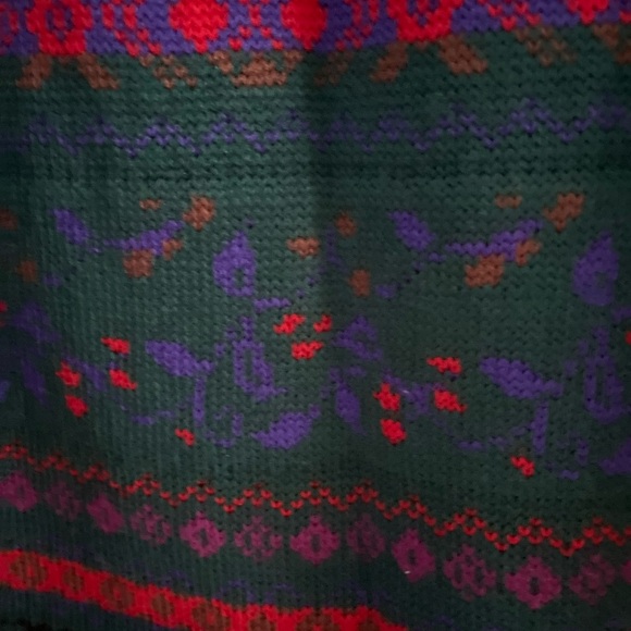 MEISTER Vintage Women's Colorful Nordic Sweater Wool Acrylic Sz L Like New - Picture 4 of 8